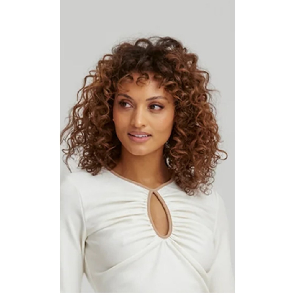 Women's Keepsake Veneto Thlema‎ Long Sleeve Top Patchment size MD NWT
